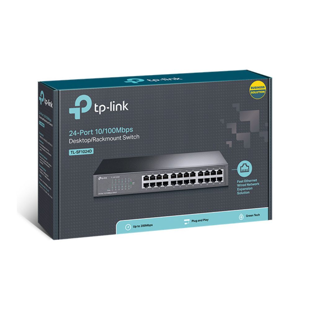 TP-Link TL-SF1024D 24-port 10/100Mbps Desktop/Rackmount Switch TP-Link TL-SF1024D 24-port 10/100Mbps Desktop/Rackmount Switch